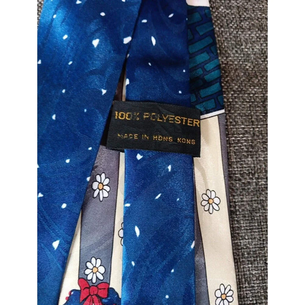 Tie 70s 80s 90s Y2K Mens Holiday Christmas Santa Statement 3.75 Wide 58 Long